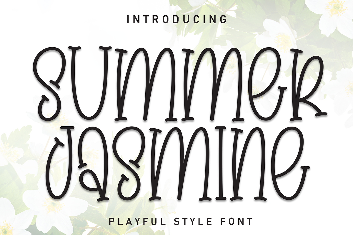 Summer Jasmine | Script Font, a Script Font by Scratchones (Photo 1 of 8)