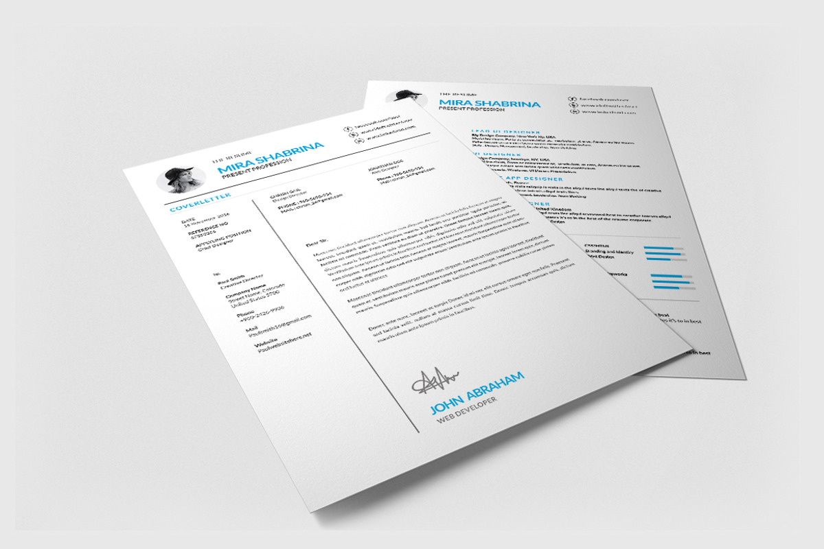 Minimal Clean Resume/CV Bundle preview 5
