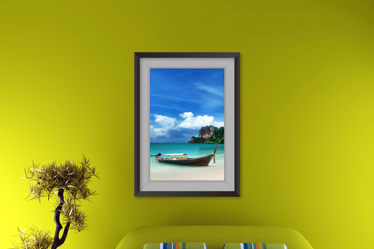 Wall Photo Mockups, a Print Template by Graphic_Art (Photo 2 of 7)