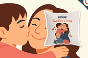 Happy Mother's Day Huge Her Boy, a Person Illustration by Mangustudio (Thumbnail 3 of 3)