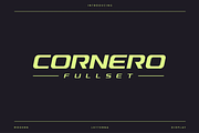 Cornero Fullset - Modern Sport Fonts, a Sans Serif Font by Letterna (Thumbnail 1 of 4)