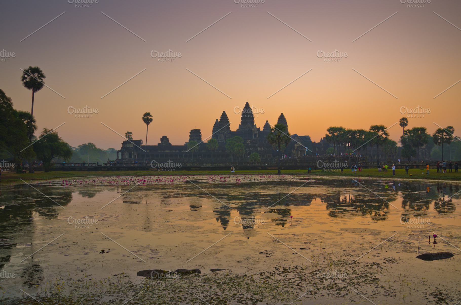 Angkor Wat Containing Angkor Wat And Sunrise