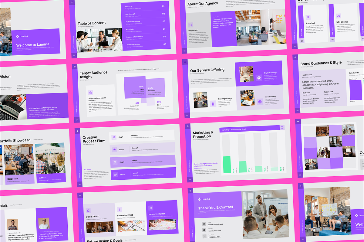 Lumina-Creative Agency Presentation preview 3