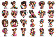 Whimsical Easter Girl Clipart, an Illustration by Black Bird Studio (Thumbnail 2 of 5)