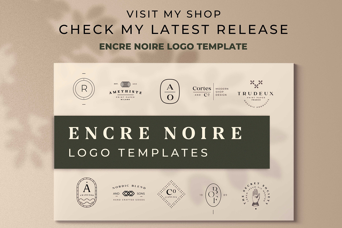 Geometric Logo: Minimalist branding, a Branding & Logo Template by Nues Design (Photo 3 of 22)