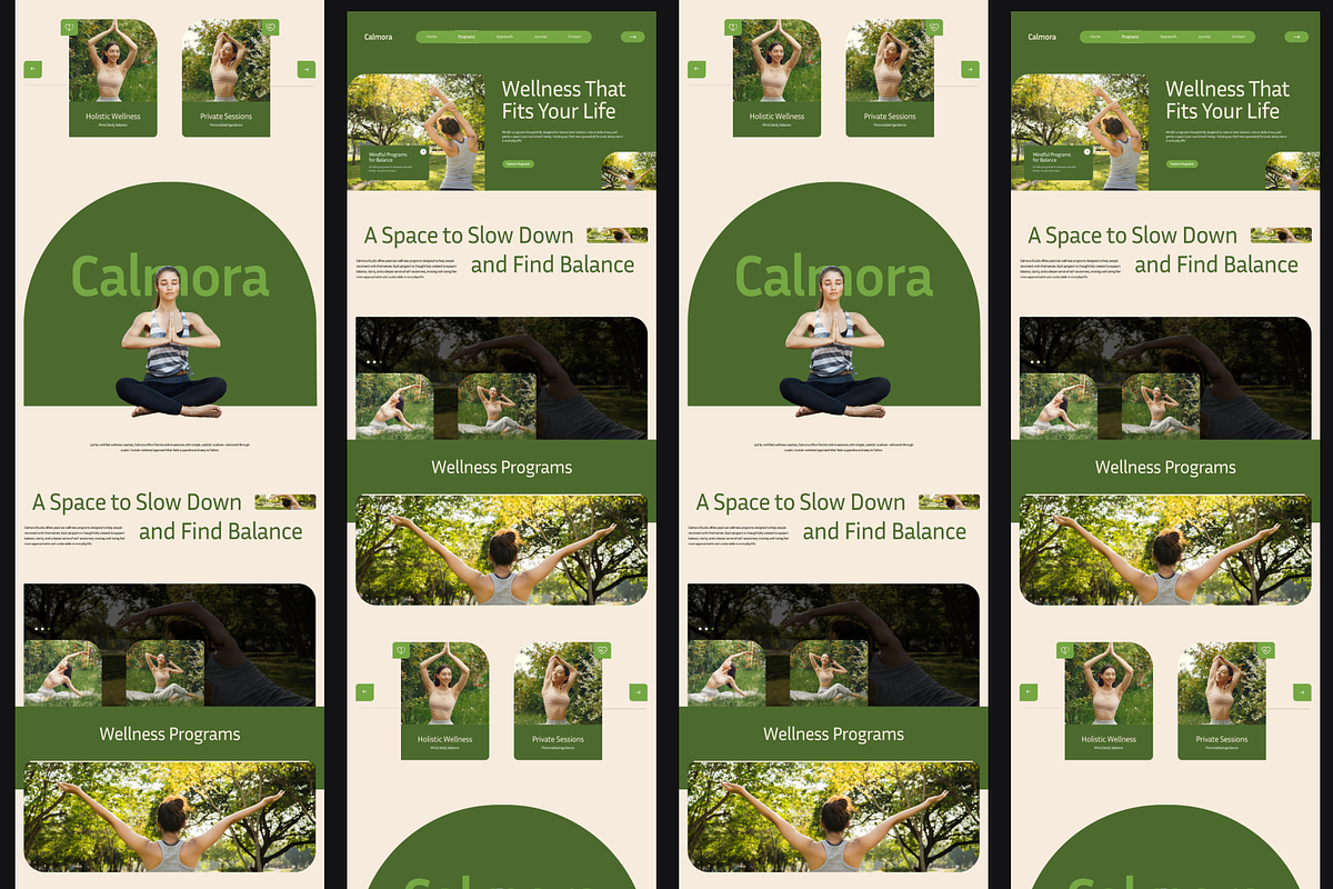 Figma Wellness Landing Page, a Landing Page Template by Musara (Photo 4 of 6)