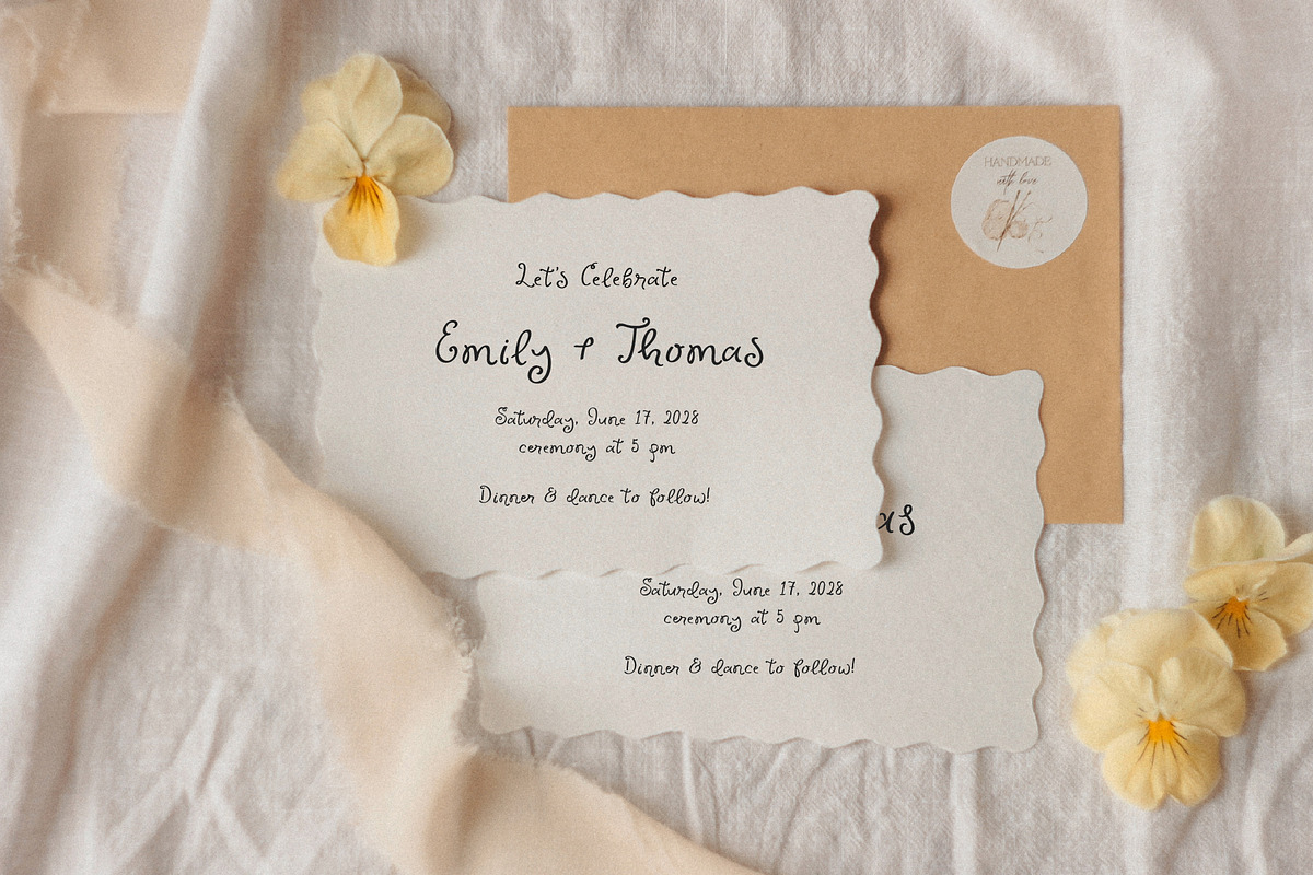 Enchanted Weddings Playful Script, a Handwritten Font by Kaya Fonts (Photo 31 of 33)