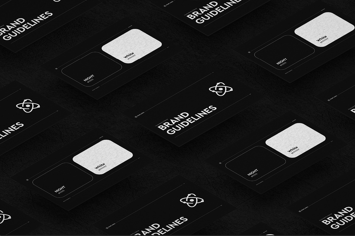 Premium Dark Minimal Brand Guideline, a Branding & Logo Template by Moody Designs (Photo 2 of 6)