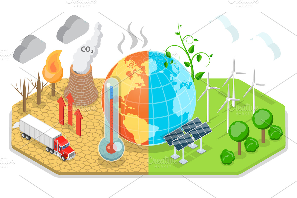 Environmental conservation Set 01, a Person Illustration by AndriiStore (Photo 5 of 11)