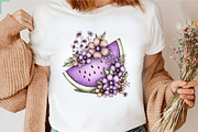 Whimsical purple summer clipart, an Illustration by GatewayDesign (Thumbnail 4 of 5)