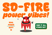 Cadel - Cute Groovy Bubble Font, a Sans Serif Font by Font Liner (Thumbnail 7 of 10)