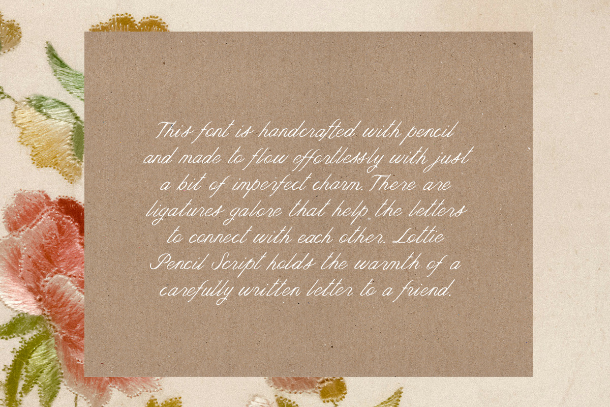 Lottie Pencil Script & Type Duo, a Script Font by Margot + Co (Photo 3 of 11)