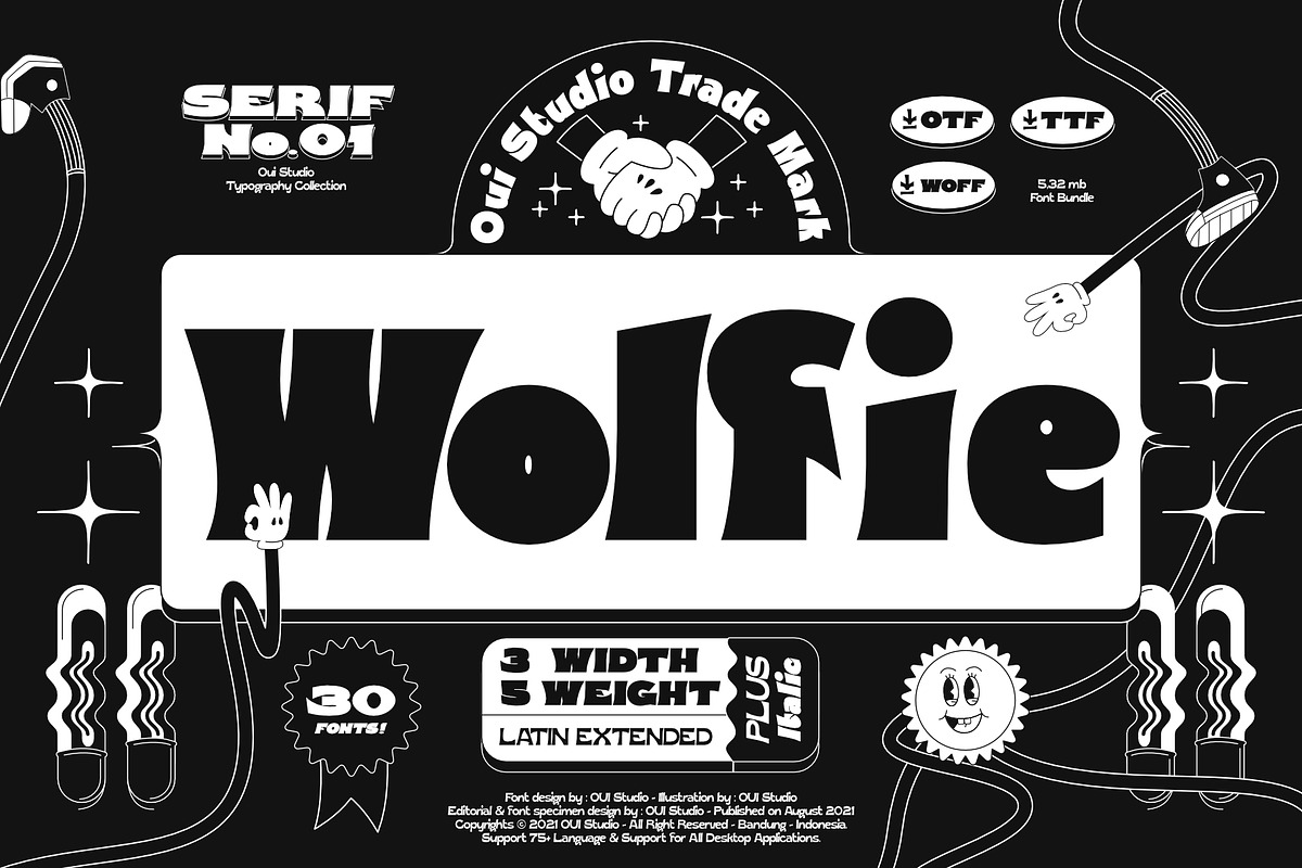 Wolfie Font Family, a Font by Oui Studio (Photo 1 of 8)