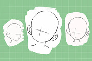9 Children’s heads stamp Procreate, a Brush Add-On by PoPshop (Thumbnail 4 of 5)