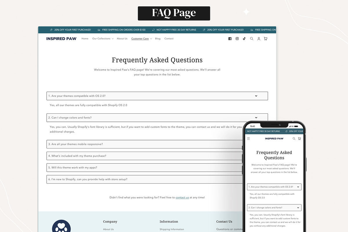 Paw - Pet Supplies Shopify Theme, a Shopify Template by InspiredTheme (Photo 5 of 9)