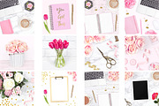 Feminine Desk Stock Photo Bundle, an iPad Mockup by Pixomize (Thumbnail 2 of 5)