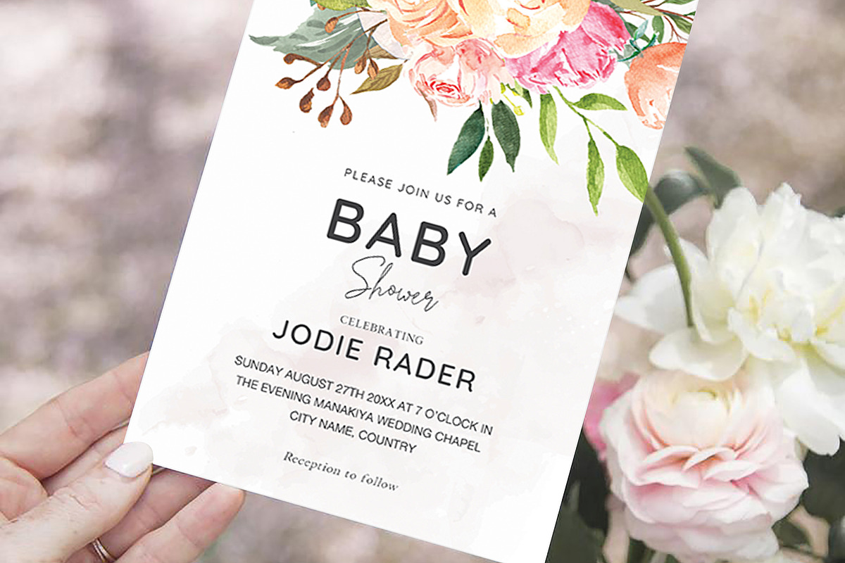 Baby Shower Template, an Invitation Template by ShineOnWedding (Photo 4 of 10)
