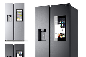 Smart refrigerator Family Hub, a Furniture 3D Model by AllSkull