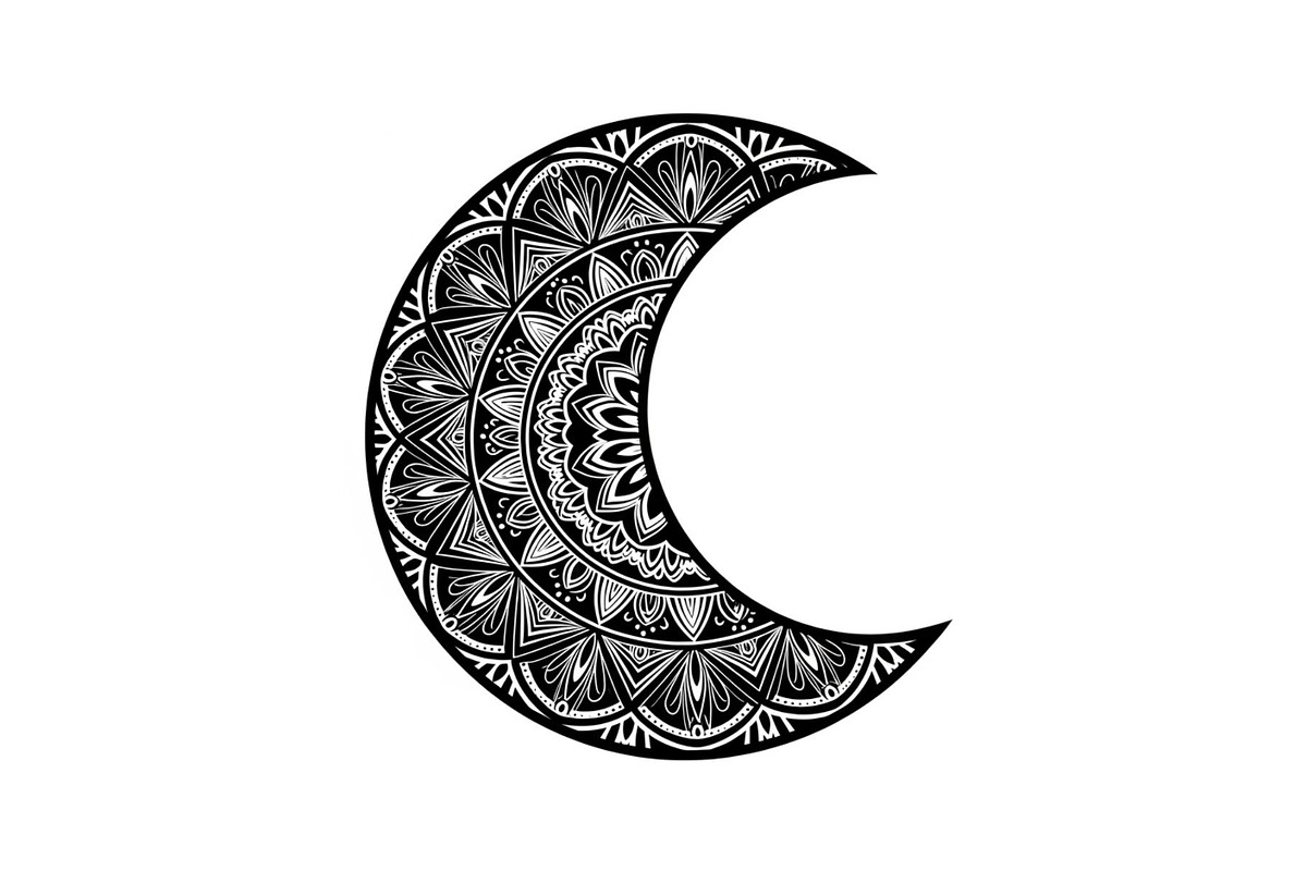 Mandala Crescent Moon Bundle, an Illustration by Designs_River (Photo 16 of 31)