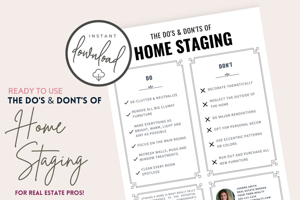 Home Staging Do's & Don'ts Template, a Flyer Template by RealEstateDreams (Photo 1 of 3)