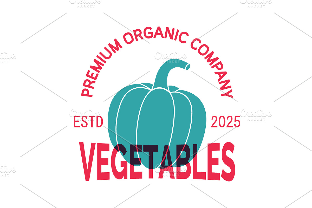 Pumpkin logo design template, an Object Illustration by GraphiShop