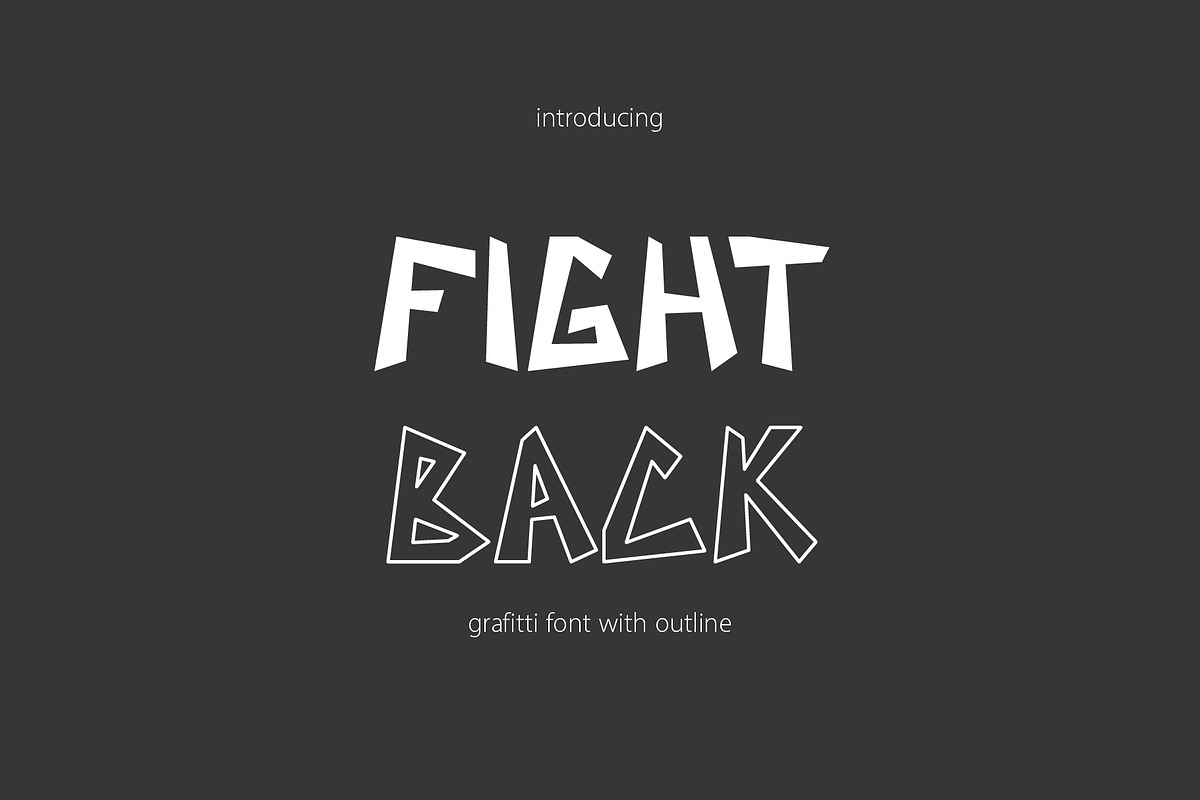 PGR Fight Back - Graffiti Font, a Handwritten Font by Pikgura (Photo 1 of 6)
