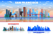 San Francisco vector skyline, a Work Illustration by Sky and glass (Thumbnail 1 of 4)