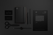 10 Minimal Black Stationary Mockups, a Print Template by S48 Mockups (Thumbnail 1 of 10)