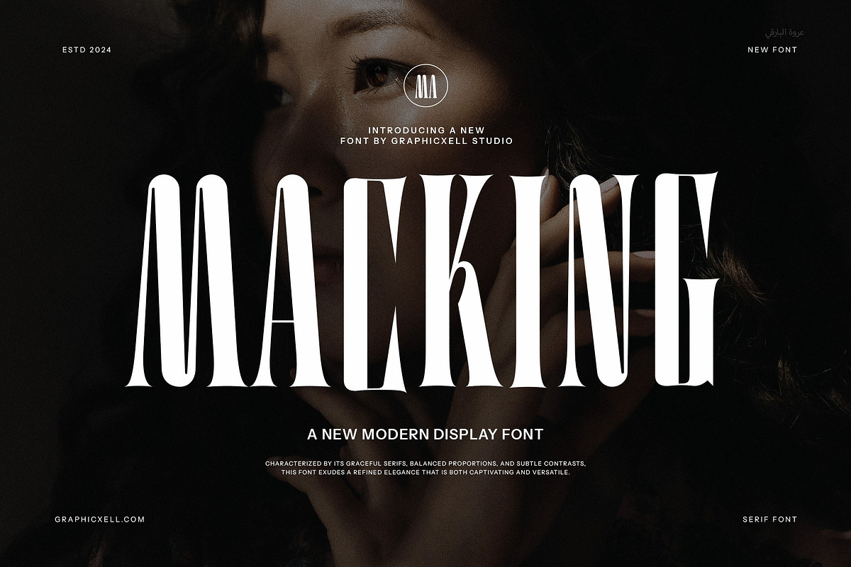 Macking Vintage Serif Font, a Serif Font by Graphicxell (Photo 1 of 8)