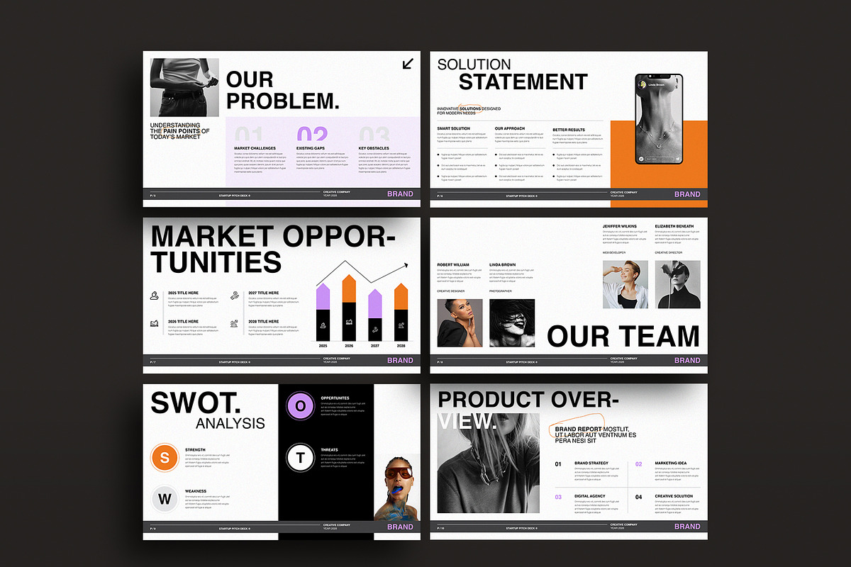 Pitch Deck Presentation Template, a Presentation Template by NorthPeak (Photo 6 of 11)