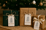 Christmas tag / nordic minimal tags, a Card Template by KimitahDesign (Thumbnail 2 of 7)