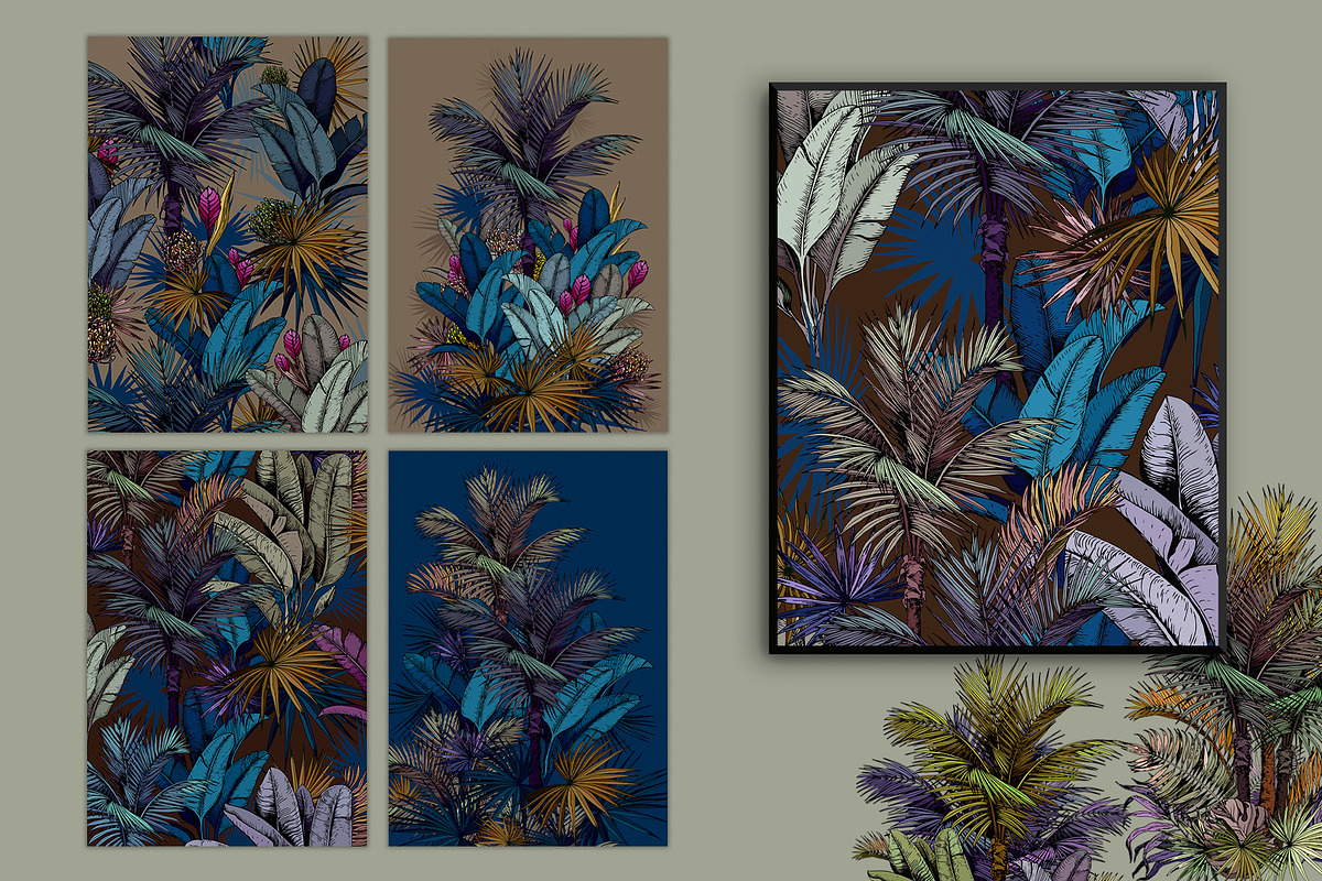 Tropical Foliage Art Prints, a Decorative Illustration by Jeanna Draw (Photo 5 of 10)