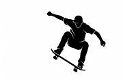 skateboard trick silhouettes showcas, an Illustration by Amazin_art (Thumbnail 25 of 31)