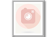 Camera Vector Icon With Shadow, an Outline Icon by FineArtStudio (Thumbnail 3 of 3)