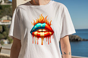 4th of July USA Dripping Lips, an Illustration by SVGArt (Thumbnail 7 of 8)