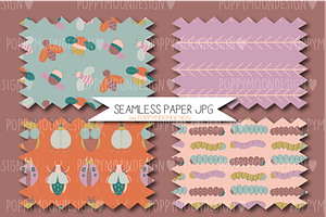 Bugs Clipart And Paper Set