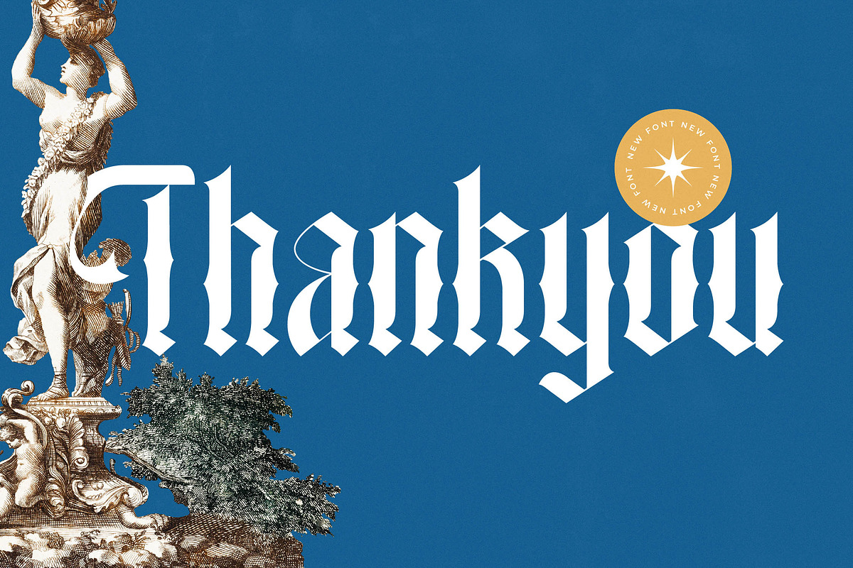 Angelic Glimstone Modern Gothic, a Blackletter Font by timelesstype.co (Photo 20 of 20)