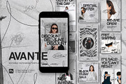 Avante - Instagram Templates, a Social Media Template by Rakyu (Thumbnail 1 of 6)