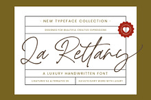 La Rettany Luxury Handwritten Font