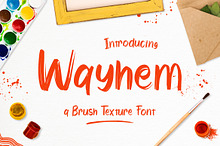 Wayhem - Brush Texture Font