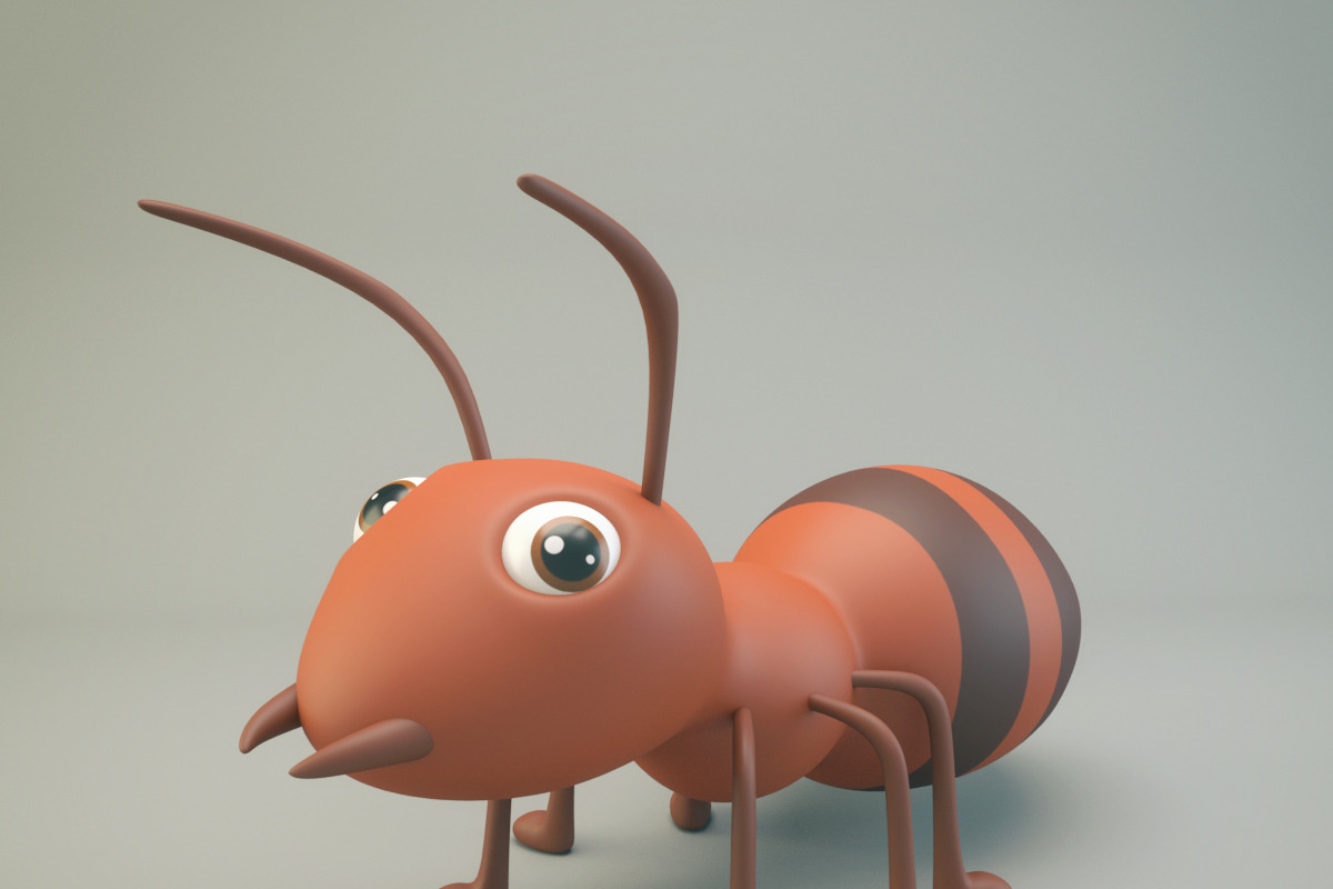 Cartoon Ant, an Animal 3D Model by XYZ Space (Photo 1 of 7)