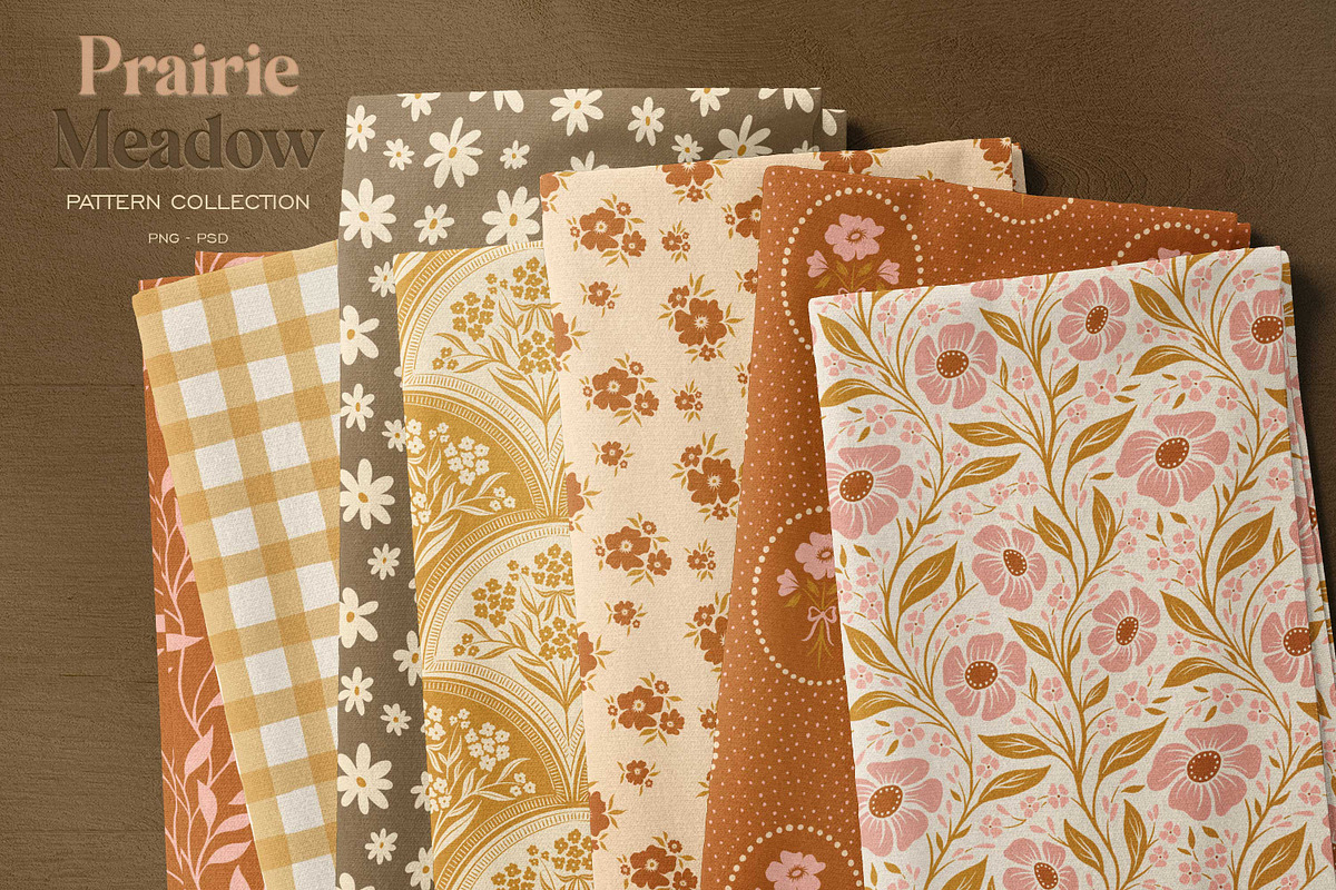 Prairie Meadow Cottagecore Patterns, a Pattern Graphic by Eclectic Anthology (Photo 3 of 13)