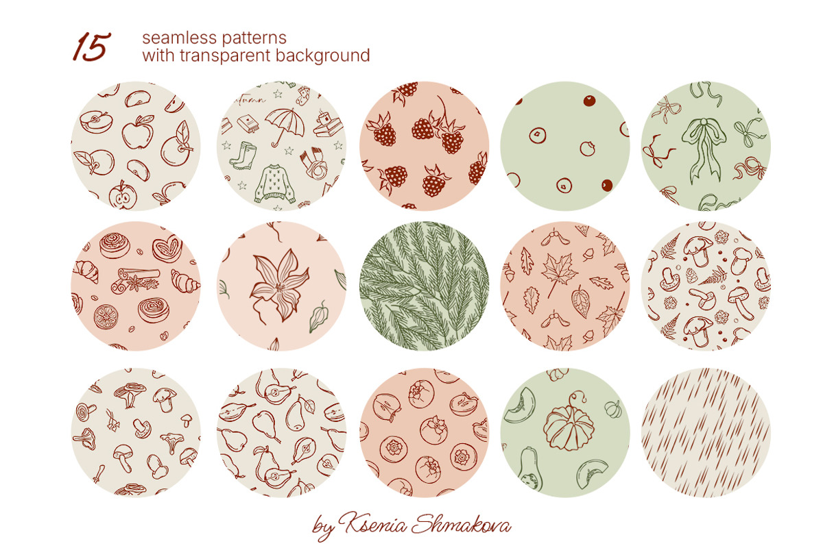 Whimsy Autumn Vector Doodle Clipart, a Seasonal Illustration by Ksenia Shmakova (Photo 17 of 18)