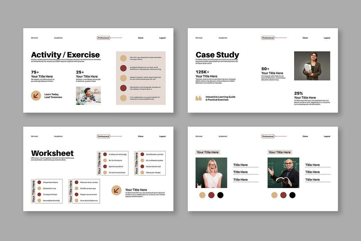 Modern Course WorkBook Presentation, a Presentation Template by Mighty-Slide (Photo 3 of 4)
