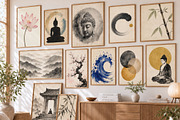 Zen Japanese Wall Art Prints, a Decorative Illustration by Selenique Studio (Thumbnail 3 of 12)