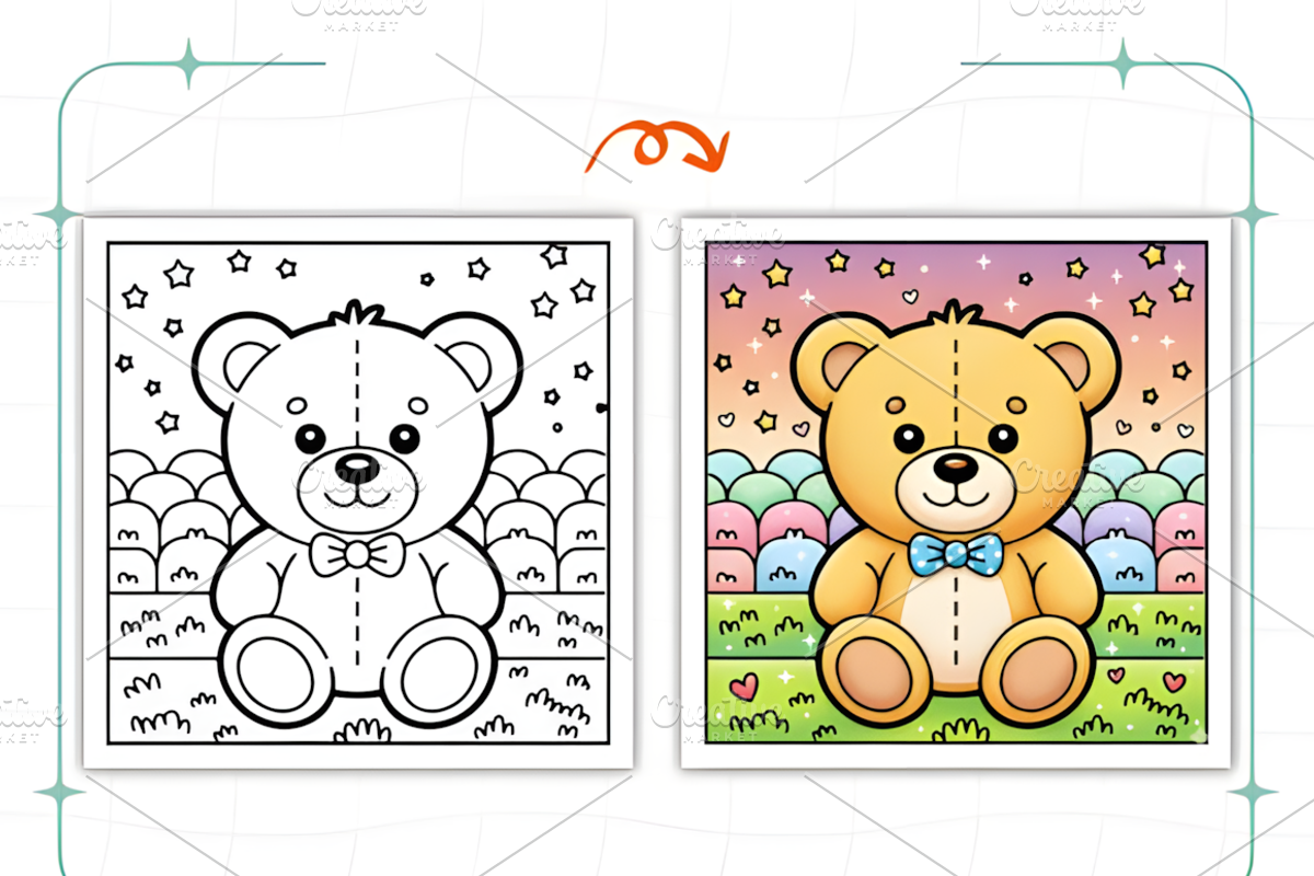 Cozy Bear Coloring Book, an Animal Illustration by Ink Gallery (Photo 7 of 9)
