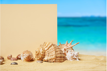 Invitation or greeting card mockup, an Abstract Photo by Gladkov photography