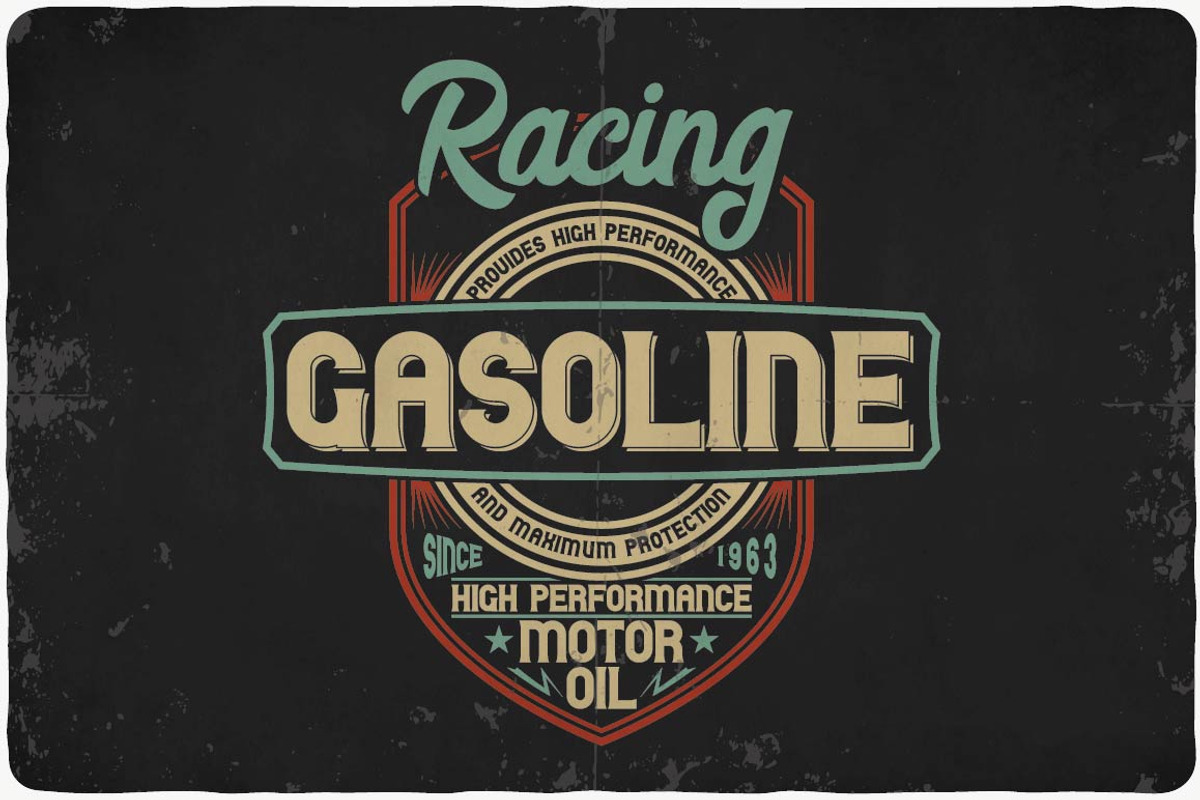 Biker typeface, a Symbol Font by VozzyStock (Photo 4 of 7)