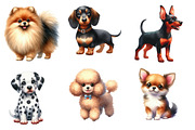 Watercolor Dogs Sublimation Bundle, an Illustration by Designworld (Thumbnail 3 of 5)