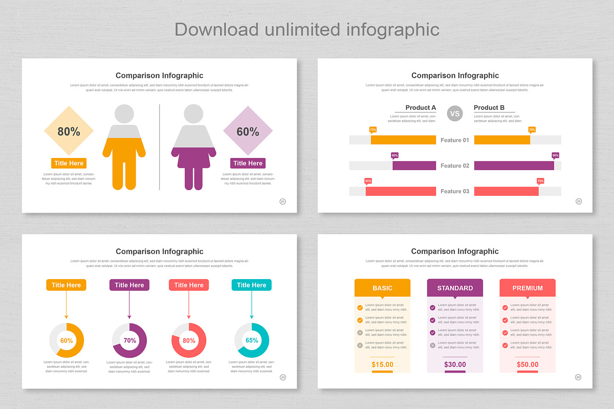 Comparison Infographics Keynote